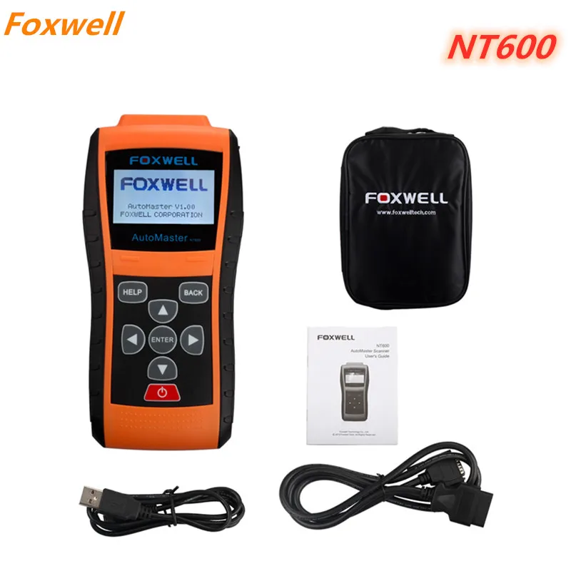 Foxwell NT600 AutoMaster Airbag ABS SRS Инструмент для сброса сканирования код ошибки светильник сканер для удаления