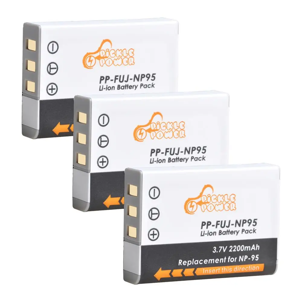 PATONA Caricabatteria + Batteria NP-95 compatibile con Fujifilm FinePix