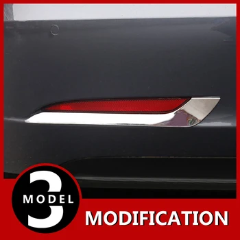

Modification rear fog light sequins bright frame decoration for Tesla Model 3 car Accessories
