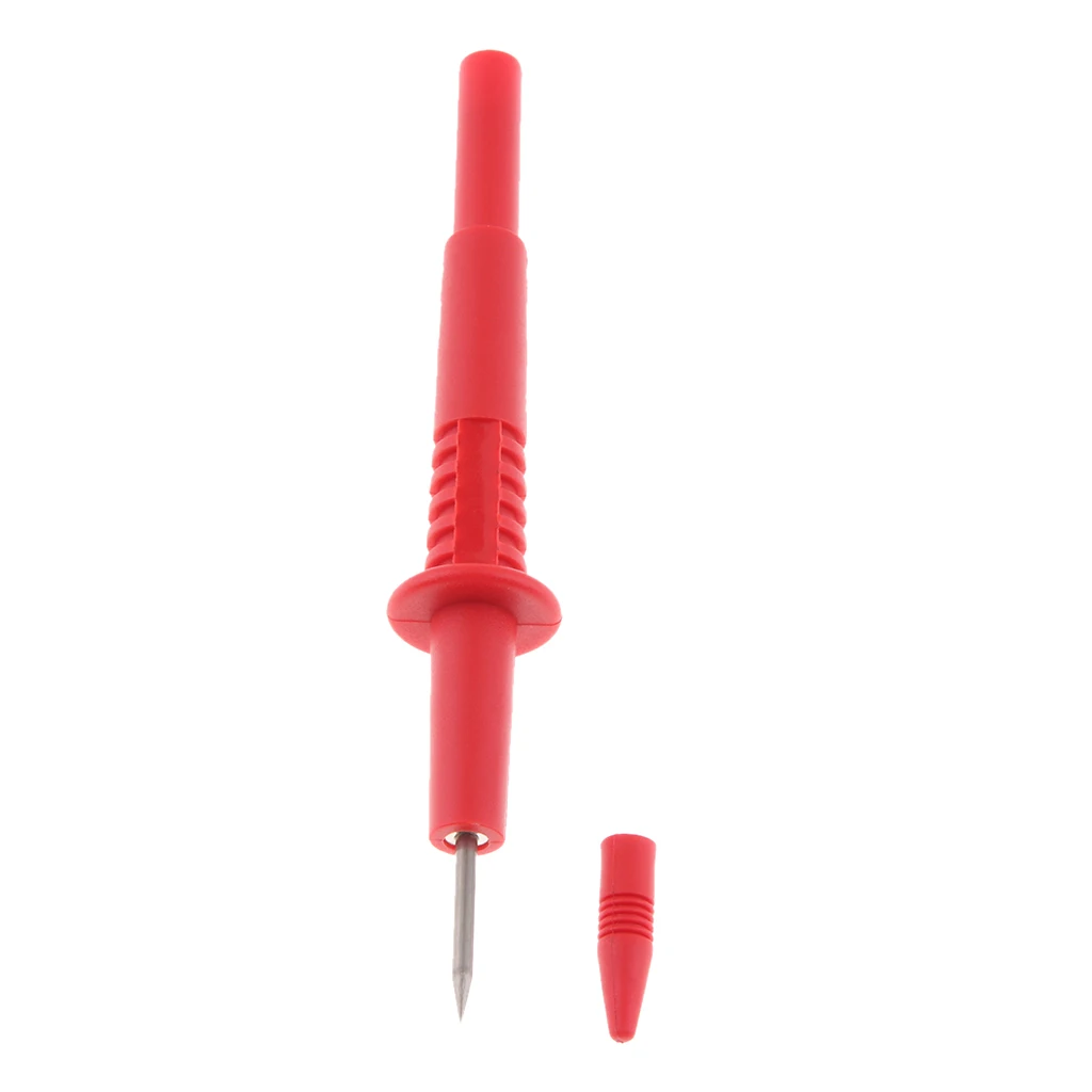2mm Diameter Stainless Steel Banana Plug Test Probe Lead Pin Tip Pen with Cap