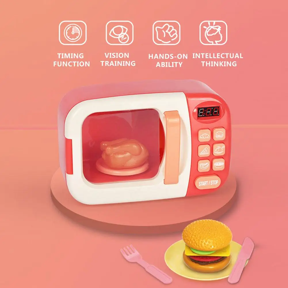 Детский игрушечный духовой шкаф, игровой дом, кухонный набор, электрическая ГРМ, имитация кухонных принадлежностей для детей