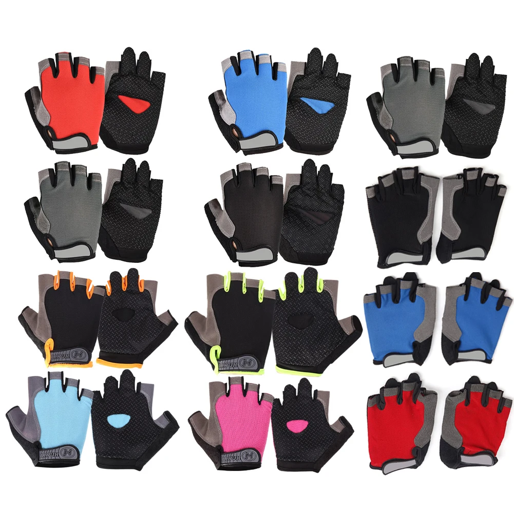 Guantes de ciclismo antideslizantes para hombre y mujer, de medio dedo, transpirables, deportivos, de GEL, para bicicleta de montaña, tallas M, L y XL, para verano