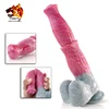 YOCY 9.6 inch Soft Silicone Dildo Horse Realistic Cock Penis Fantasy Anal Butt Sex Toy For Couples Flirt Adult Goods With Sucker 1