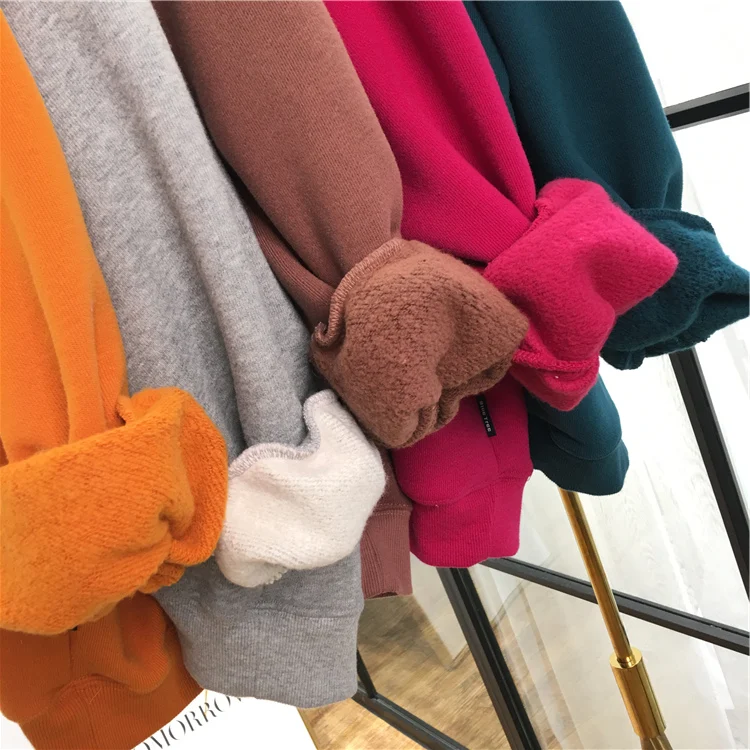Good Quality Winter Hoodie Women Fleece Cotton Sweatshirt Oversized Streetwear Sweat Coat Female Cool Pattern Hoodies Pullovers