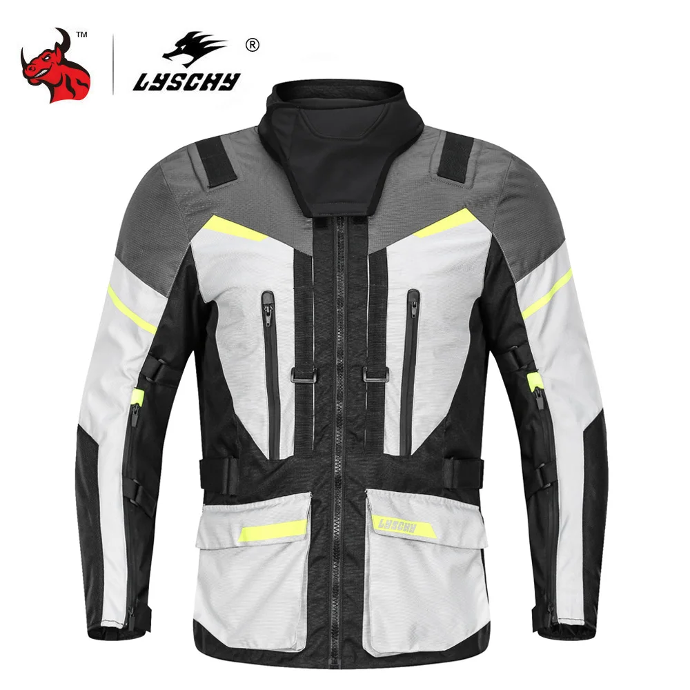 

LYSCHY Motorcycle Jacket Waterproof Chaqueta Moto Jaqueta Motociclista Motocross Jacket Riding Jacket Motorcycle Protection