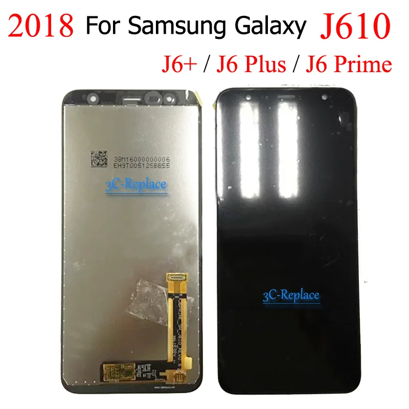 ЖК-дисплей 6 0 ''для Samsung J6 + 2018 / Plus Prime J610 J610F J610G J610FN с сенсорным экраном и