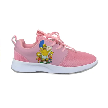 

The Simpsons Movie Hot Cool Fashion Sport Running Shoes Lace Up Breathable Lightweight Mesh Sneakers 3D Print For Men Women