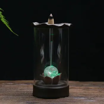 

Ceramic Incense Fountain Windproof Waterfall Backflow Skull Incense Burner
