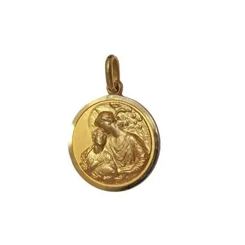 

Round 18-carat gold medal with Guardian angel