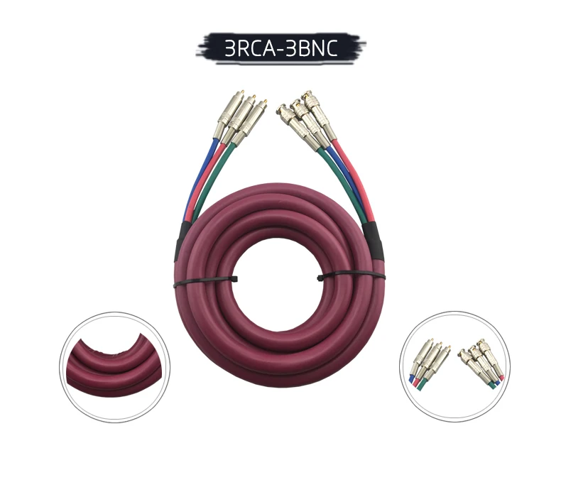3 RCA штекер на 3RCA 3BNC на 3 BNC 3RCA на 3BNC штекер на штекер видео камеры видео кабель RGB AV Штекер Аудио Видео м/м кабель 1,5 м-30 м