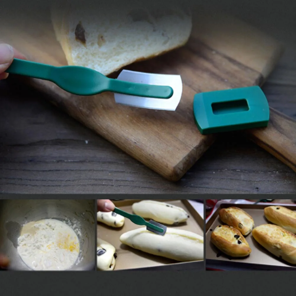 European Breads Arc Curved Knife Baguette Cutting Toas Cutter kitchen B aking Pastry Tools