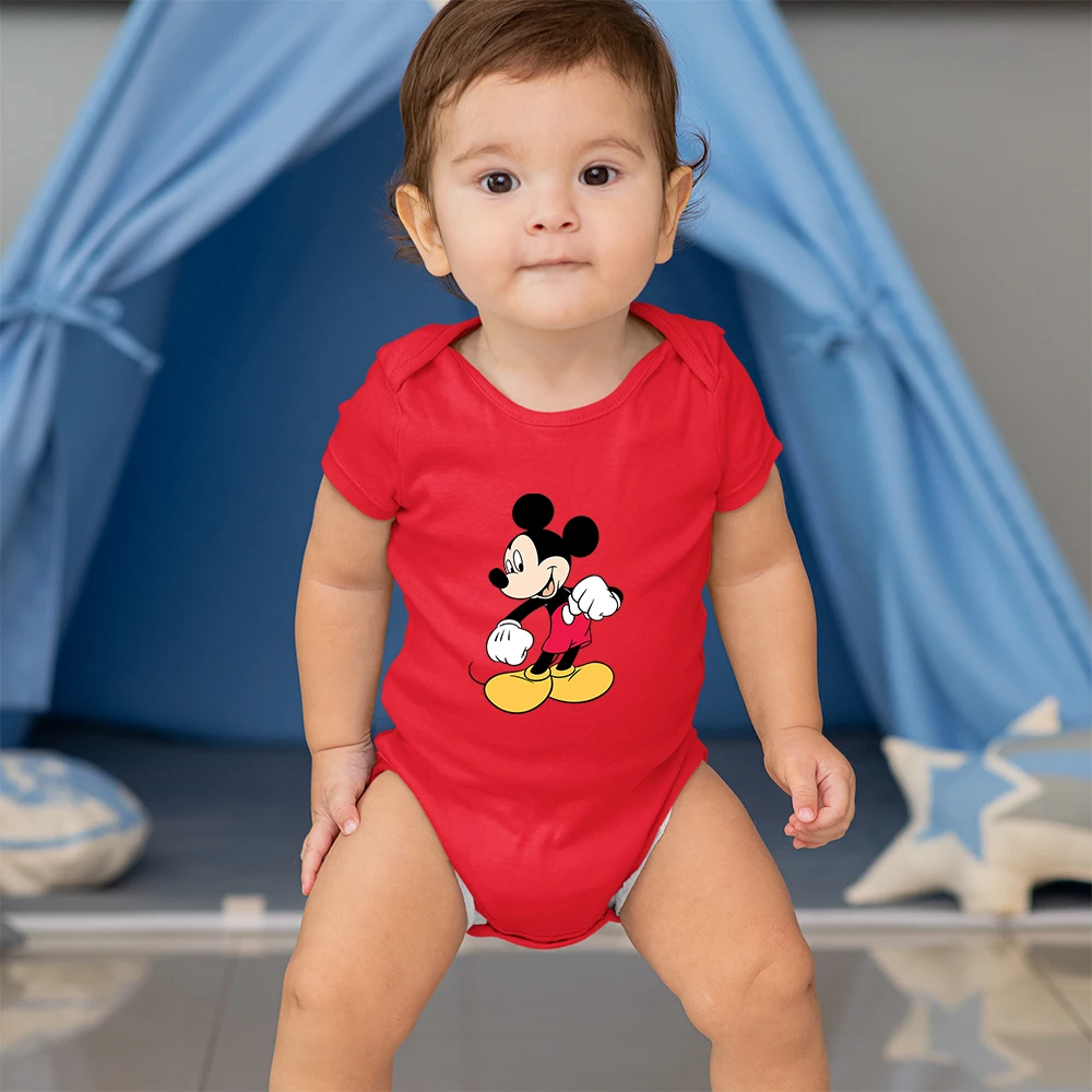 Комбинезон для новорожденных в стиле Disney с Микки Маусом винтажная одежда 90-х