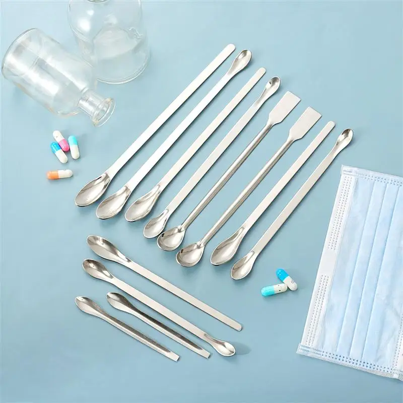 Stainless Steel Medicine Measuring Milligram Measuring Thickened Stainless Spoons 12PCS stainless steel spoon