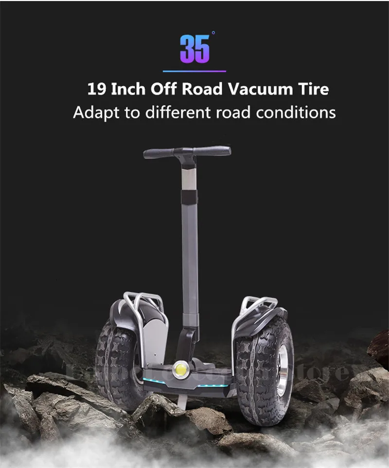 Daibot 2Wheeled Electric Scooter Self Balancing Scooters Samsung Battery 2400W Big Tires Adults Off Road Hoverbard APPBluetooth (8)
