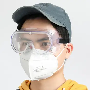 

2DAY SHIP Medical Goggles Protective Safety Glass 360 Protector Clear Glasses, Chemical Splash Eye Protection for Home Workplace