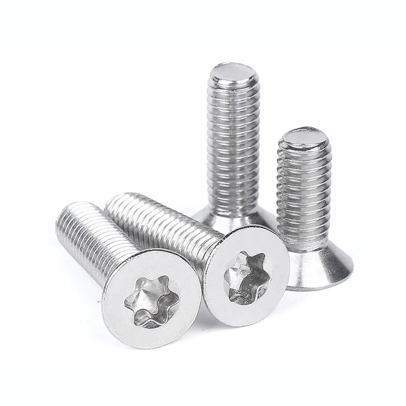 

304 Stainless Steel Screw Anti-theft screw Countersunk plum blossom Head Flat End Screws Machine Screw Bolt M2 2.5 3 4 5 6