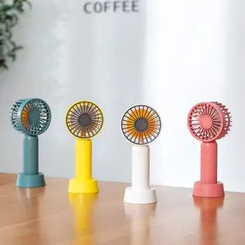 

Handheld Mini Fan with Base Portable USB Rechargeable Personal Desktop Air Cooler for Home Office