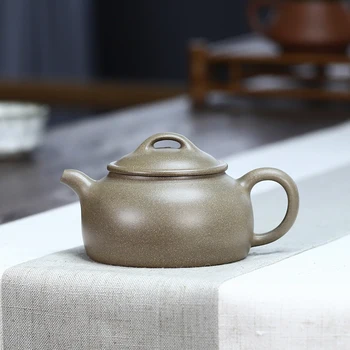 

park yixing recommended undressed ore manual old green period drink spring big capacity of purple sand teapot tea set
