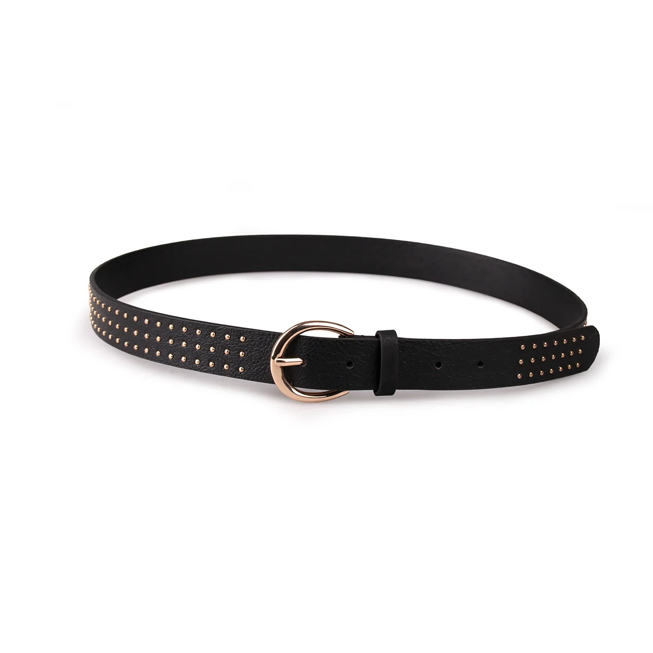 

woman's belt punk Pin buckle Vintage Rivet luxury lady's PU leather belts for women waistband female belt BL538