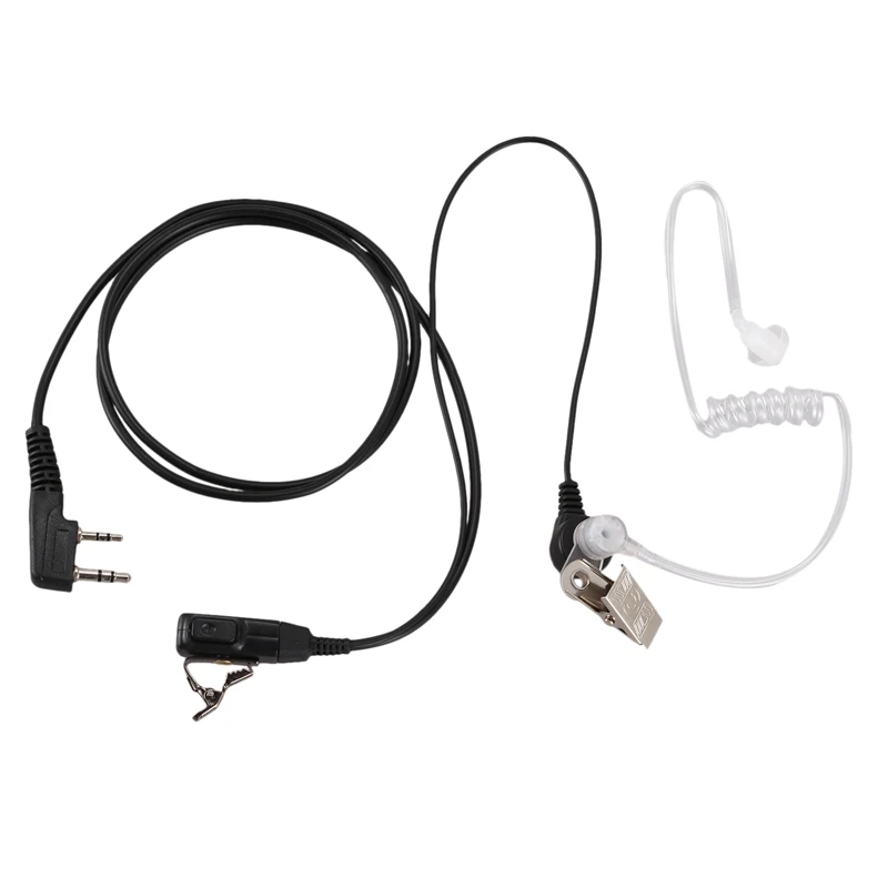 Air Acoustic Tube Earpiece for Baofeng Walkie Talkie Portable Radio Accessories 2 Pin PTT Headset Microphone BF-888S UV-5R | Электроника