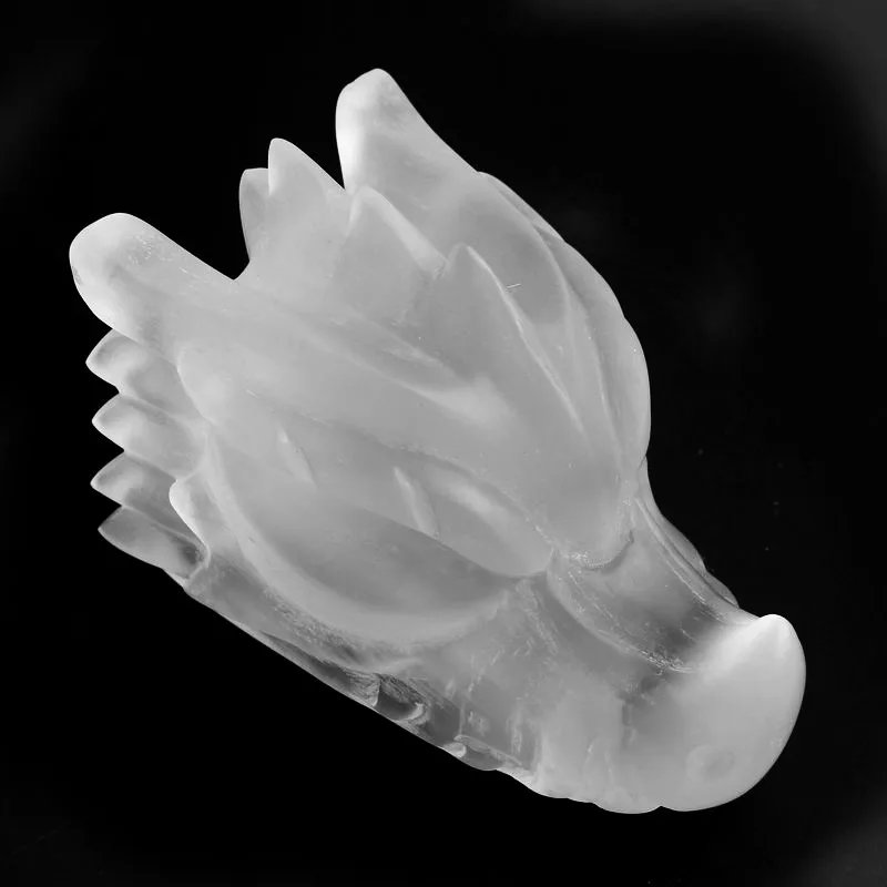 Высококачественная Статуэтка из натурального белого кристалла ручной работы с