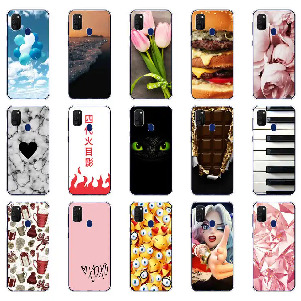 For Samsung M21 Case 6 4 Inch Silicone Soft Back Cover For Samsung Galaxy M21 Case Tpu Coque For Samsung M 21 Bumper Bag Aliexpress Mobile