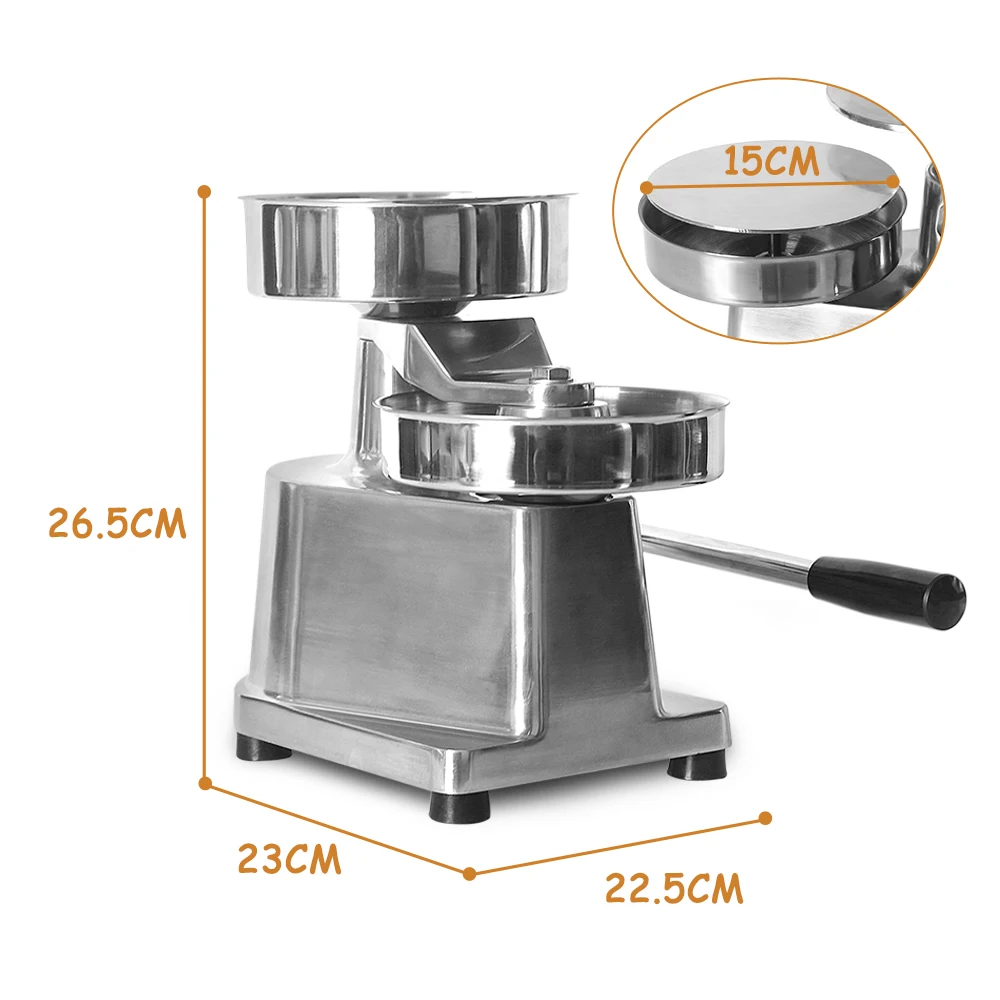  Manual 150mm Burger Making Machine For Cutlets Kitchen/Commercial Hamburger Press With 500pcs Oil-a - 4000161689867