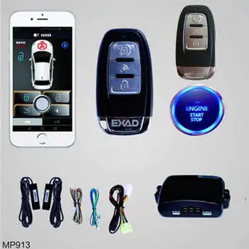

Easy Install Auto Keyless Entry Remote Start Manual Transmission Car Alarm System Car Engine Central Locking/unlock PKE APP
