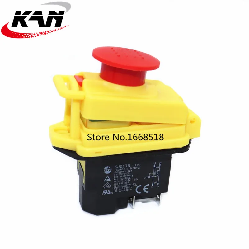Kedu Kjd17 Gf Start Stop Switch Nvr 2hp 16a waterproof Magnetic 