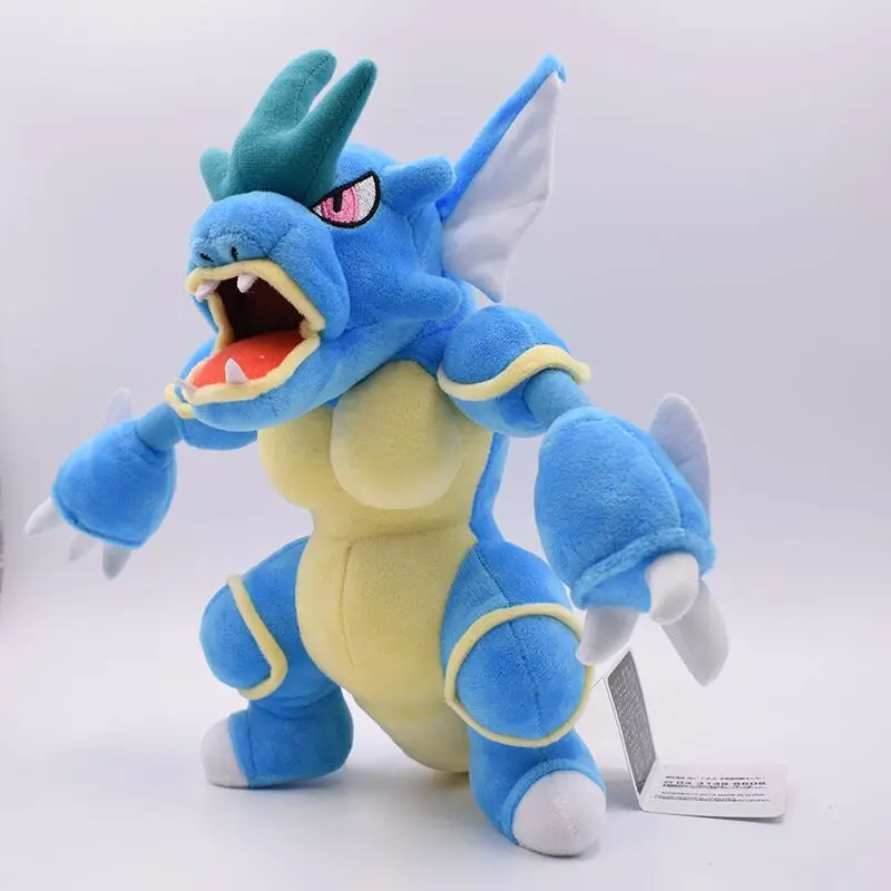 Аниме Кукла синяя стоящая осанка Gyarados Мягкие плюшевые игрушки милые забавные ПКМ плюшевые куклы игрушки подарки для детей
