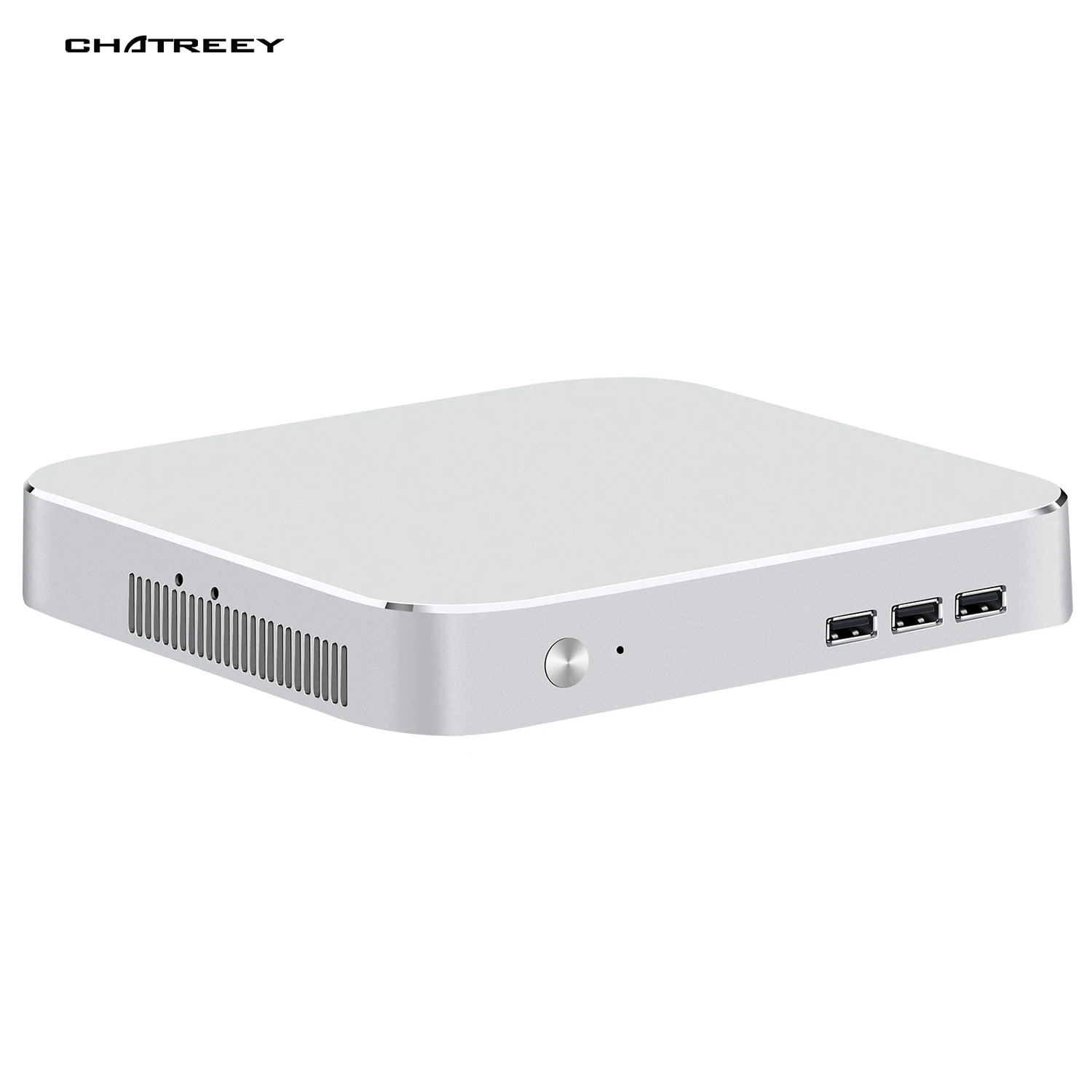 Sale Chatreey  MAC Mini PC Intel Quad core i3 i5 i7  pre-installed windows 10 4K UHD HTPC Support linux  gaming desktop computer