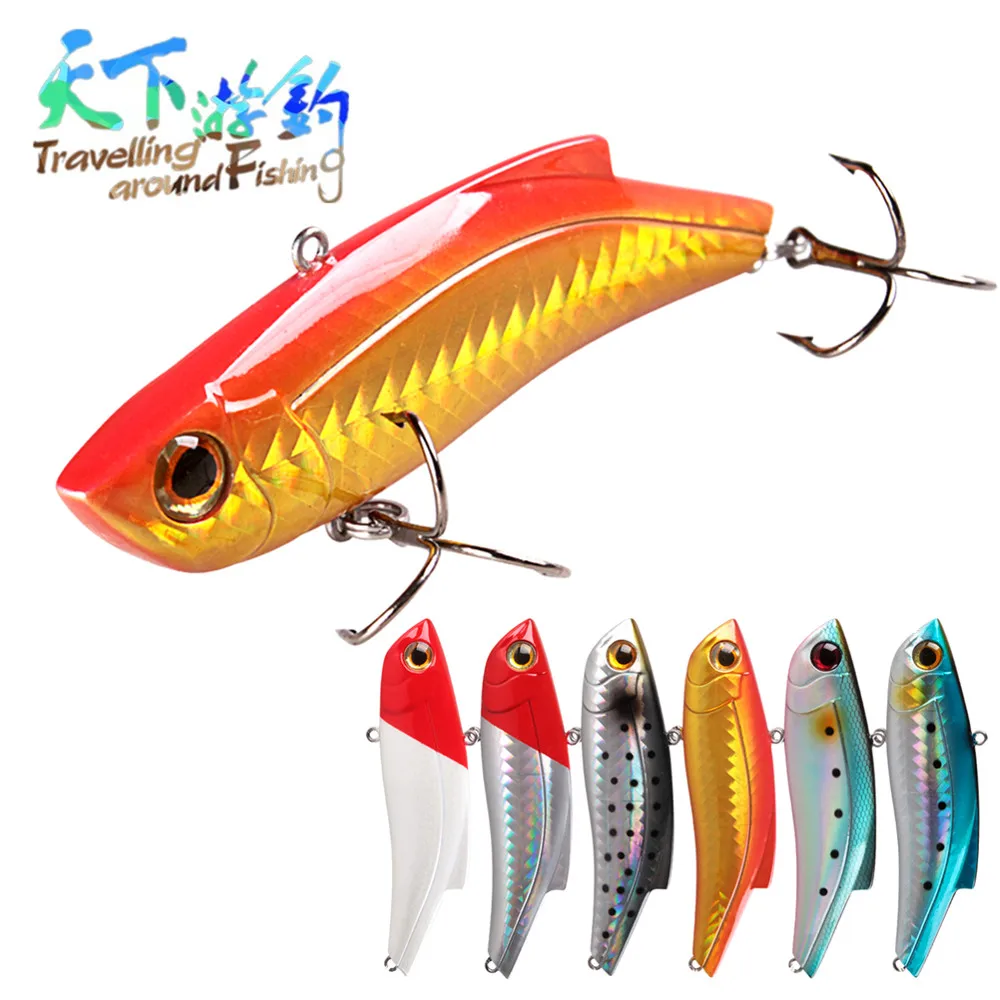 TAF 2020  VIB 9cm 27g Hard Fishing Lure Vivid Swimming 3D Eyes Fishing Lure Isca Artificial Bass Ba