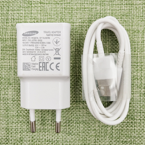 Samsung Fast Charger 9V1.67A Charge Adapter 120cm USB C Cable For Galaxy A30 A50 A70 A11 A21 A31 A41 M31s Note 8 9 S10E
