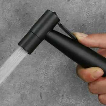 

5 Set 304 Stainless Black Handheld Bidet Spray Black Shower Sprayer Set Toilet Shattaf