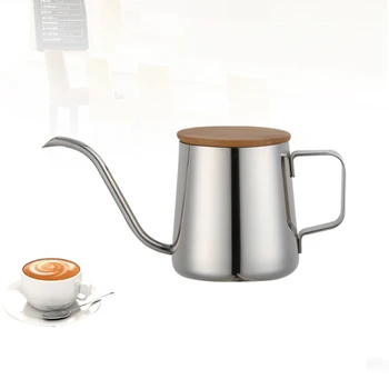 

NEW-350ML Stainless Steel Teapot Drip Coffee Pot Long Narrow Spout Coffee Pot Gooseneck Kettle Hand Drip Kettle