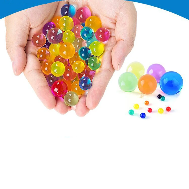 

10000pcs Big Crystal Mud Water Uptake Bead Nothing Land Cultivate Stroma Metal Toy Gun Bullet Grow Water Beads Balls