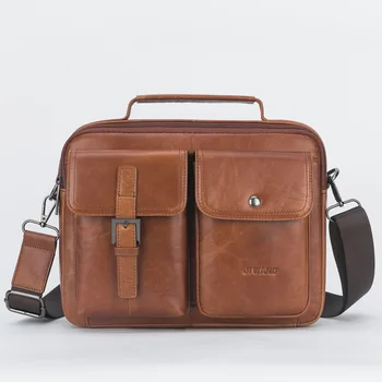 

Leather Men's Shoulder Bag Vintage Male Handbags Messenger Bags Men Business Crossbody Bag Handtasche