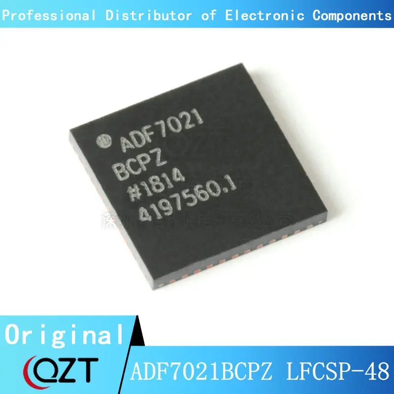 10pcs/lot ADF7021BCPZ QFN-48 ADF7021 LFCSP-48 chip New spot new original ad8338acpz screen printed y4k lfcsp 16 1 channel 10ua operational amplifier chip