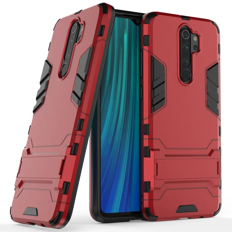 Чехол для Xiaomi Redmi Note 8 Pro, задняя крышка для телефона Xiaomi Redmi Note8 Pro, устойчивый к падению отпечатков пальцев, чехол с подставкой