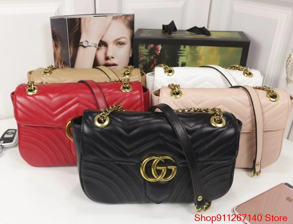 Высококачественная Роскошная брендовая сумка Gucci женская женские сумки через