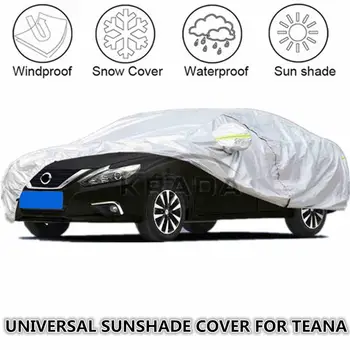 

1X Universal Full Car Windshield Cover For Nissan Teana Maxima Murano Sedan/SUV Sun Rain Snow UV Protection Silver Car Umbrella