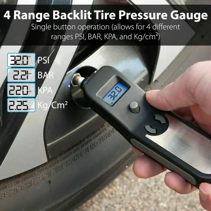 

Universal Car Tyre Pressure Gauge Tester Digital LCD Measurement Automobiles Motorcycle Bike Van Instrument Tool