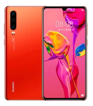 CN Global rom huawei P30, 6 ГБ, 128 ГБ, Kirin 980, смартфон с 50-кратным оптическим зумом, четырехъёмная камера 6,47 дюйма, полноэкранный OLED, NFC, 4200 мАч - Цвет: Оранжевый