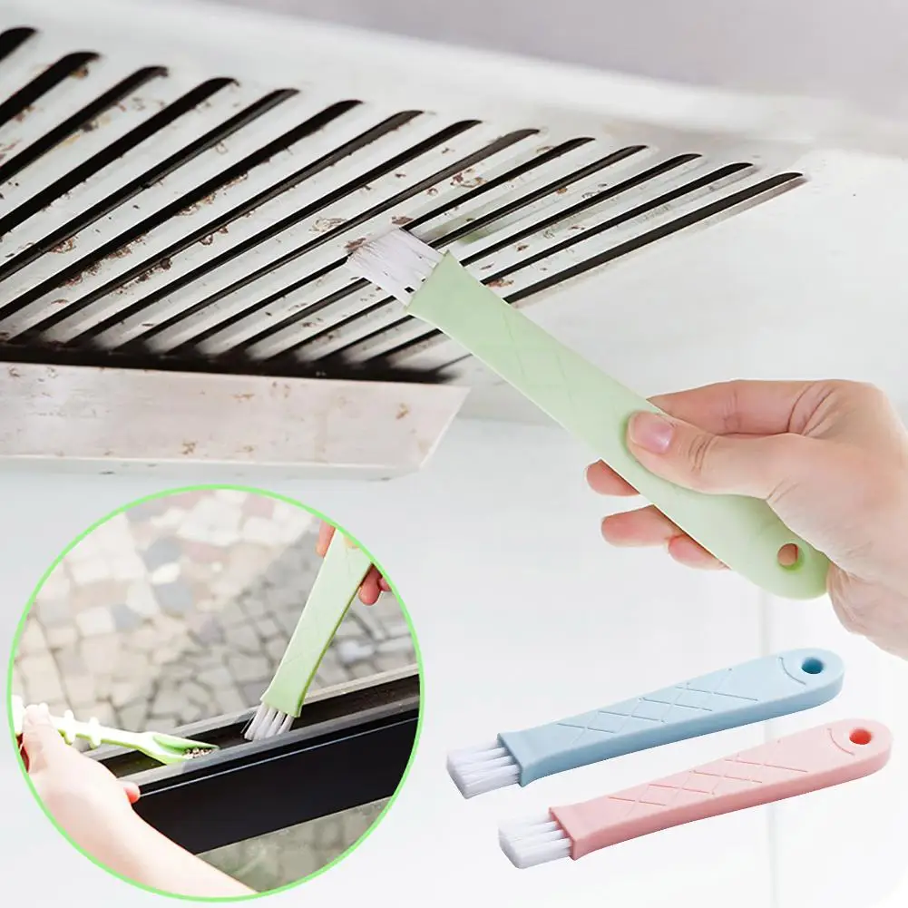 

2Pcs Small Cleaning Brushes Kitchen Hood Window Groove Dust Cleaning Brush Sweeper Cleaner Household Cleaning