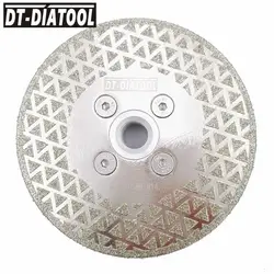 DT-DIATOOL 1 шт. одиночное Боковое покрытие алмазный отрезной диск с электролитическим покрытием шлифовальный диск M14 или 5/8-11 резьба Гранит