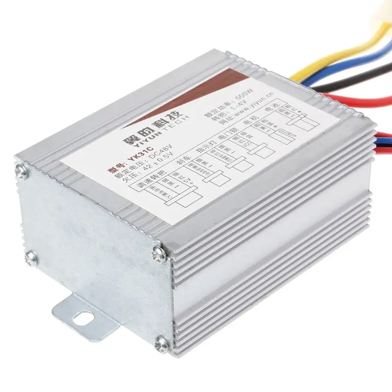 DC48V 500 Вт Матовый контроллер педаль двигателя в/выключения проводка электрический велосипедный скутер контроль скорости
