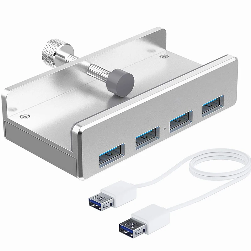 5 Гбит/с высокоскоростной алюминиевый сплав USB 4 порта разветвитель концентратор адаптер с кабелем для ПК ноутбуки портативный концентратор станция настольный аксессуар