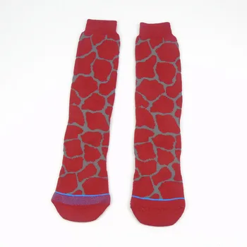 

Red Skateboard Socks Men Towel Bottom Comfort Cotton Meias Fit Performance hip hop Sox 008Y12