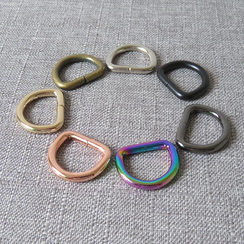 Fashion Rainbow D Ring Buckle Making Customized Bulk Belt Ring Metal Strap  D Ring for Bag Accessory - China Stainless Steel D Ring, D Ring