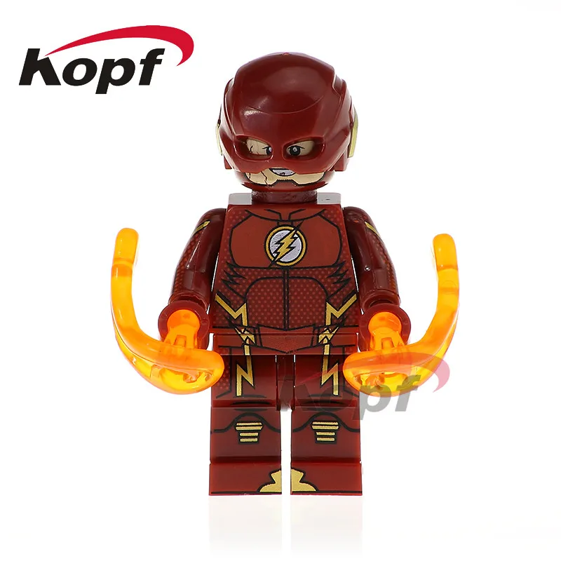 

Single Sale Super Hereos Building Blocks Wally West Iron Man The Flash Ego Model Bricks Figures Dolls Toys For Children XH 411